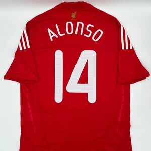 Alonso #14 Liverpool 2008/2009 Home ORIGINAL Adidas VTG Rare Soccer Jersey (M)